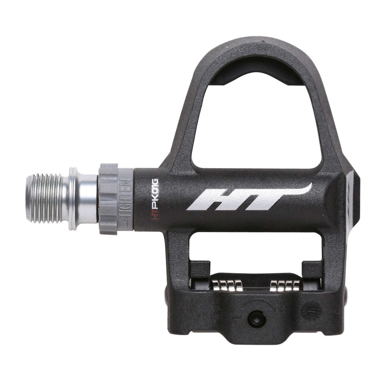HT COMPONENTS PK01G PEDALS lightweight reinforced composite road bike pedals with CNC machined spindle and secure grip design