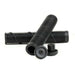 Black Primo Chase Grips by Chase Dehart with ribbed texture and flange-free design for BMX handlebars