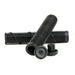 Black Primo Chase Grips by Chase Dehart with ribbed texture and grip ends for BMX handlebars