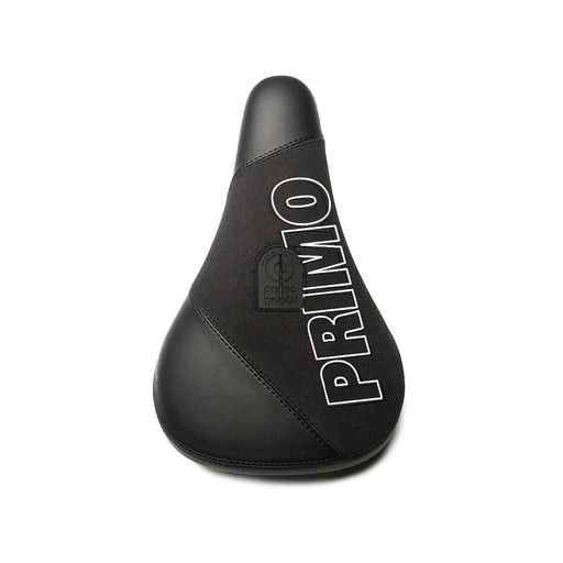 PRIMO BREAKER PIVOTAL SEAT black BMX bike seat with thick padding and embroidered Primo logo designed for Pivotal system seat posts