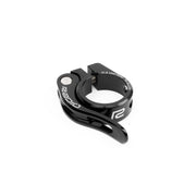 Black RADIO RACELINE CNC quick release seat clamp made of 6061-T6 alloy