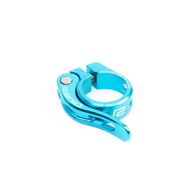 Blue RADIO RACELINE CNC quick release bicycle seat clamp made of 6061-T6 alloy