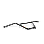 FIEND RAEKES HANDLEBAR black four-piece Chromoly BMX handlebar with butted crossbar and colorful logo decals