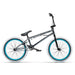 RADIO ASTRON FS complete black BMX bike with blue rim accents and white tires designed for technical skatepark riding.