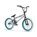 RADIO ASTRON FS complete BMX bike with chrome frame, black fork, blue rims, and white tires designed for technical skatepark riding