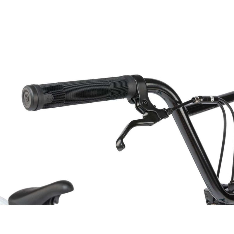 Close-up of black handlebar and brake lever on RADIO ASTRON FS COMPLETE BIKE