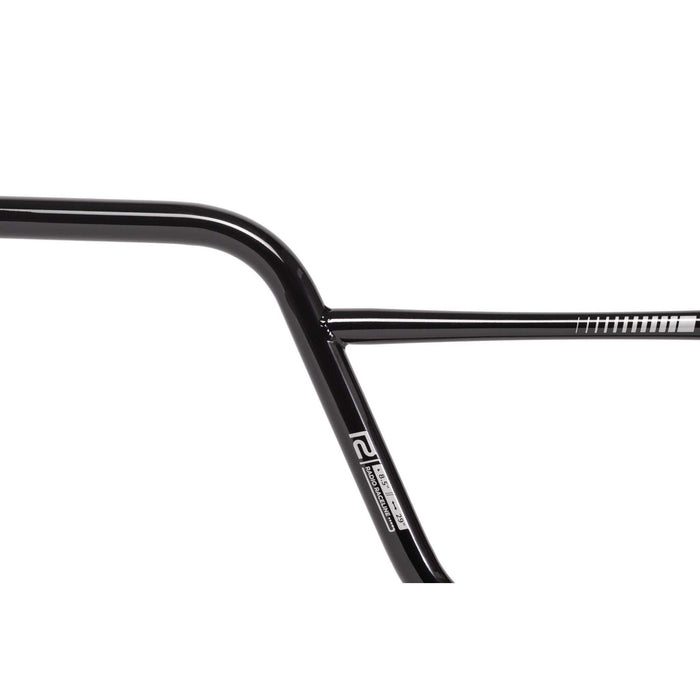 Black RADIO NEON PRO lightweight chromoly BMX handlebar with tapered cross tube and rise options