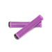 Purple RADIO LOGIN XL GRIP bike grips with ribbed soft Kraton rubber and black nylon bar ends