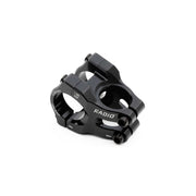 Black CNC machined Radio Portal Stem for MTB with Vice Jaw clamping and 6mm hex bolts.