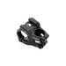 Radio Portal MTB stem black CNC machined 6061-T6 alloy with Vice Jaw clamping system and 6mm hex bolts for durable mountain bike handlebar mounting.