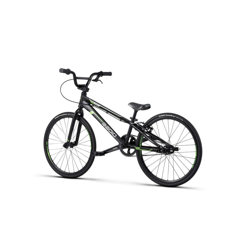 RADIO RACELINE XENON JUNIOR black junior BMX bike with alloy frame and disc-ready features
