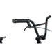 Close-up of Radio Raceline Xenon PRO bike handlebar with brake lever and grip in black finish