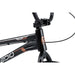 Close-up of Radio Raceline Xenon PRO bike frame and handlebars in black with copper accents