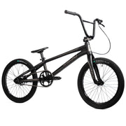 Black RADIO RACELINE QUARTZ PRO 20-inch BMX bike with lightweight alloy frame and hydraulic disc brakes