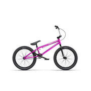 RADIO SAIKO 20 low-slung 20-inch BMX bike in metallic purple with 19.25-inch top tube and 165mm cranks for nimble riding