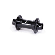 RADIO SONAR MTB FRONT HUB black alloy front hub for mountain bikes with thru-axle design and multiple size options