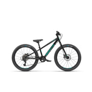 Black Radio Zuma 24 complete kids mountain bike with 24-inch wheels and alloy frame