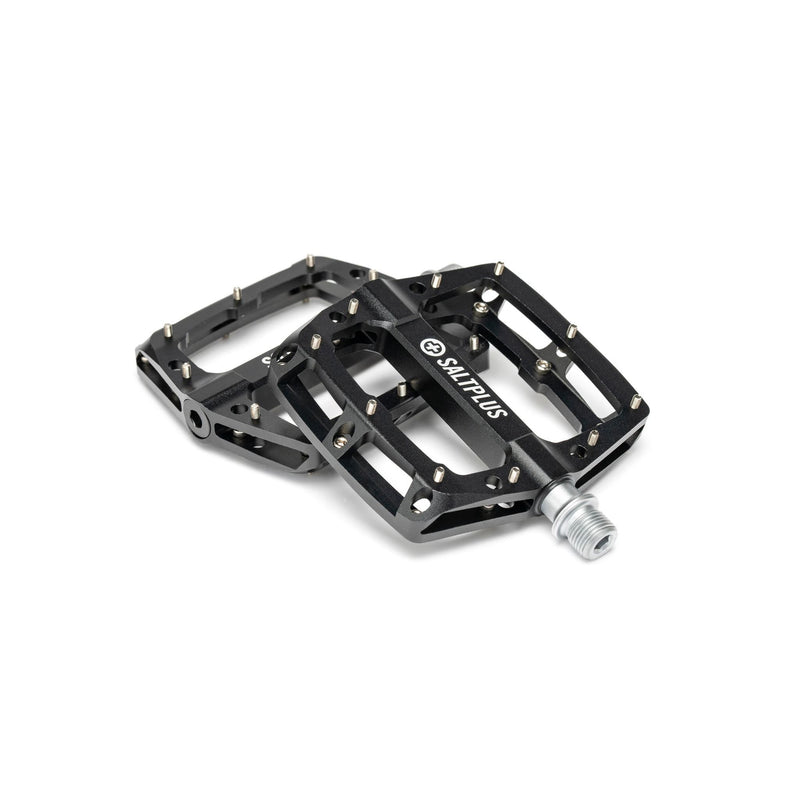 SALTPLUS HQ CNC Pedals with large platform and sealed bearings.