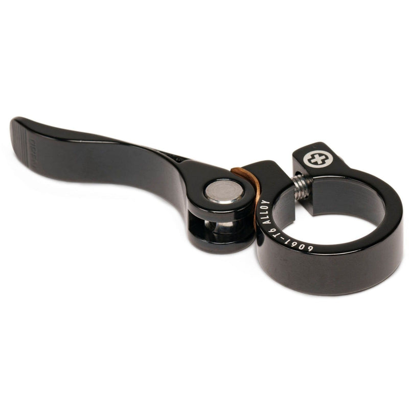 Lightweight SALTPLUS HQ Seatclamp with quick release lever, 28.6mm 6061-T6 alloy.