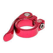 SALTPLUS HQ Seatclamp Quick Release, 28.6mm, 6061-T6 alloy, lightweight, red.