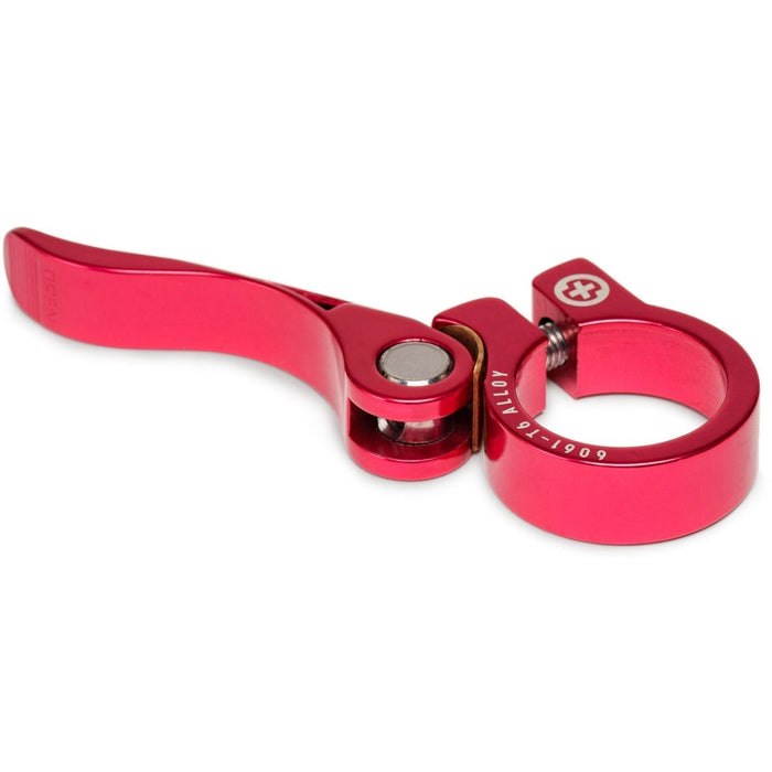 SALTPLUS HQ Seatclamp Quick Release, 28.6mm, Red Alloy.