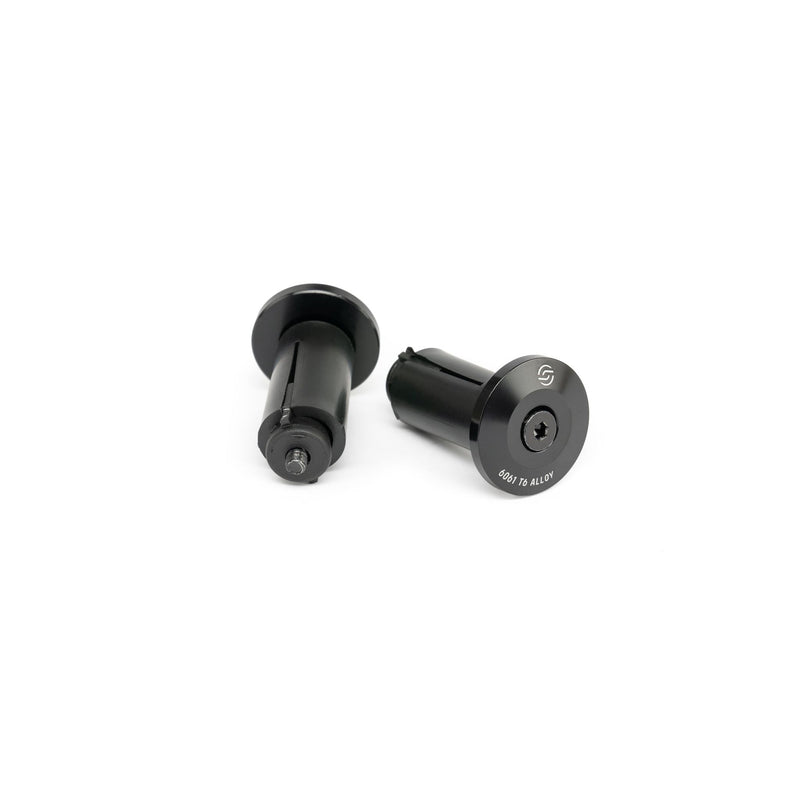 SALT SIMPLE BARENDS with black alloy end cap and plastic wedge system, sold as a pair.
