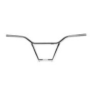Salt Classic 4-piece full chromoly BMX handlebar in chrome finish with 9.5" height, 29.5" width, 11.5° backsweep, and 3° upsweep.