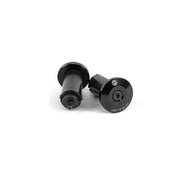 Pair of black SALT SIMPLE BARENDS with 6061-T6 alloy end caps and plastic wedge system for 18-21mm bars
