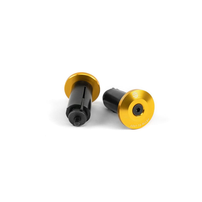 SALT SIMPLE BARENDS in gold, featuring 6061-T6 alloy end cap and plastic wedge system.