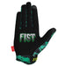 FIST green strapped gloves with breathable spandex and touchscreen index finger and thumb