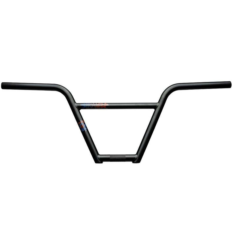 STRANGER PISTON 4PC HANDLEBAR black Chromoly BMX bike handlebar with 9.25"-9.75" rise and 28.5" width