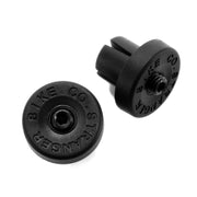 Black nylon Stranger Plugz Bar Ends with 4-way prong system for BMX handlebars