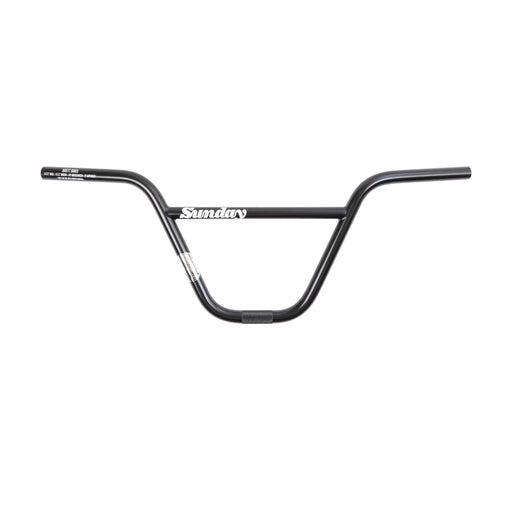 Sunday BRETT 9.25" black BMX handlebar with sunday logo and durable chromoly construction