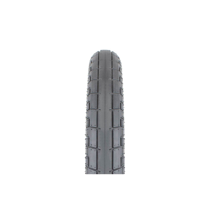 Sunday Street Sweeper v2 black tire with directional tread and grippy rubber compound, 20x2.40 size.