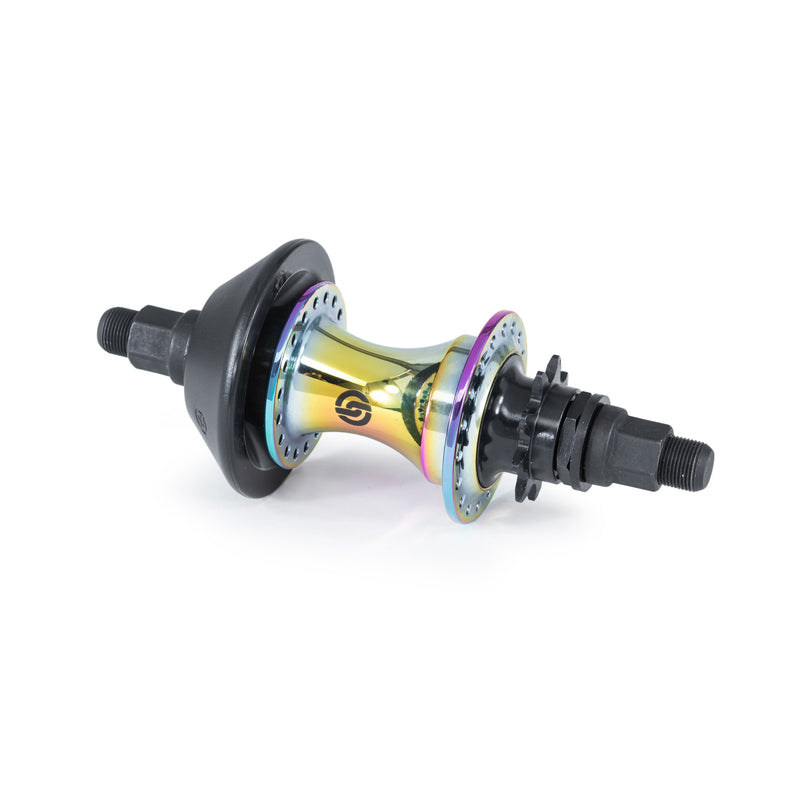 SALT EX CASSETTE HUB with 14mm solid axle and nylon hub guard.