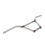 Salt Classic 4-piece full chromoly BMX handlebar in chrome with 9.5" height and 29.5" width