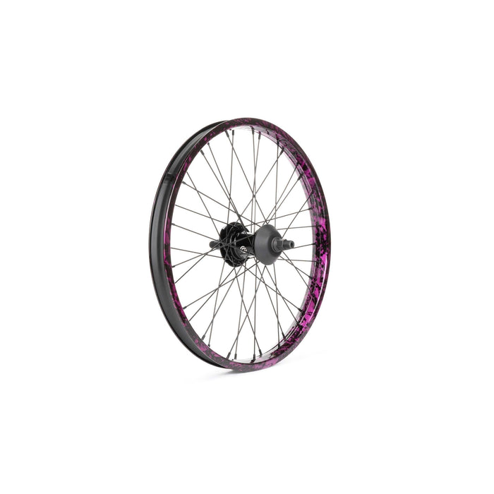 Salt Everest Freecoaster rear wheel, purple/black, featuring sealed freecoaster hub and nylon hub guards.