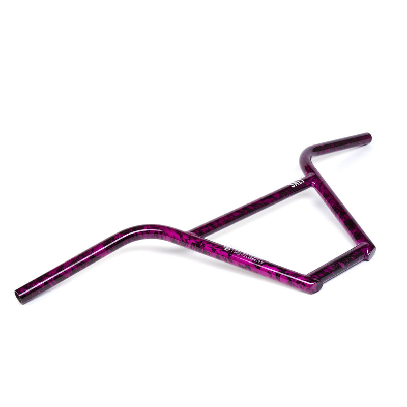 SALT PRO 4 Piece Handlebar in Purple Splatter, full chromoly, 9" rise option.