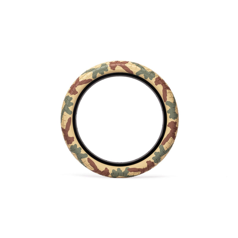 SALTPLUS BURN TIRE in desert camo, 20"x 2.4", durable street tire with exclusive tread pattern.