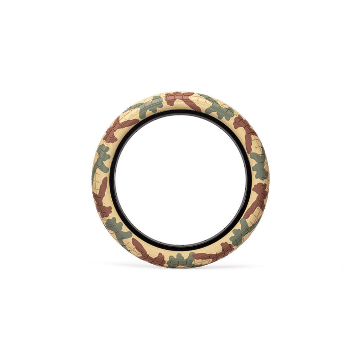 SALTPLUS BURN TIRE in desert camo, 20"x 2.4", durable street tire with exclusive tread pattern.
