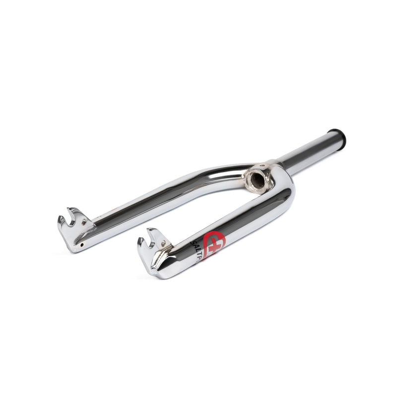 SALTPLUS EX 28 Fork with cro-mo blades, chrome finish, and optional brake mounts.