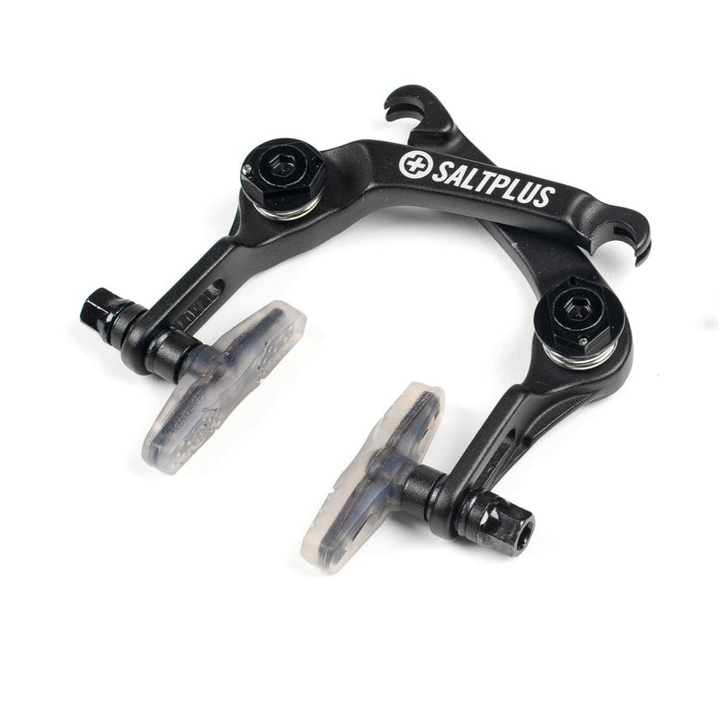 SALTPLUS ECHO REAR U-BRAKE black cold forged alloy with clear brake pads and no flex design