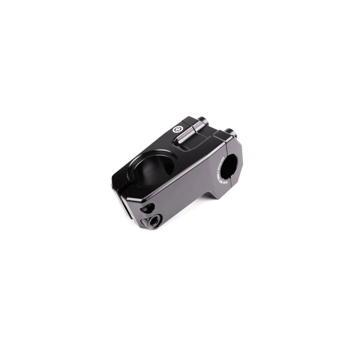 SALTPLUS FIELD FRONTLOAD STEM, CNC machined 6061-T6 alloy, black color, front load design.