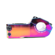 SALTPLUS FIELD TOPLOAD STEM in Oil Slick finish, CNC machined 6061-T6 alloy, 23mm rise, 50mm reach.