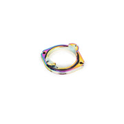 SALTPLUS GEO ROTOR in oil slick finish, CNC machined alloy with low profile design.