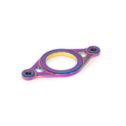 SALTPLUS GEO GYRO PLATE in oil slick color, lightweight 6061-T6 alloy rotor plate for stems.