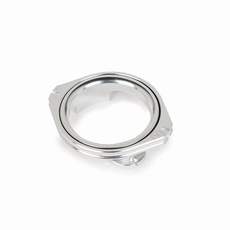 SALTPLUS GEO ROTOR high-tech CNC machined alloy with durable bushing, black/oil slick/silver polished.