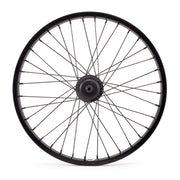 20-inch SALTPLUS MESA/VERTEX freecoaster rear wheel in black with pro nylon hub guards.