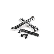 SALTPLUS PRO 48 CRANK black chrome oilslick BMX crmo crank arms with spindle and bolts set