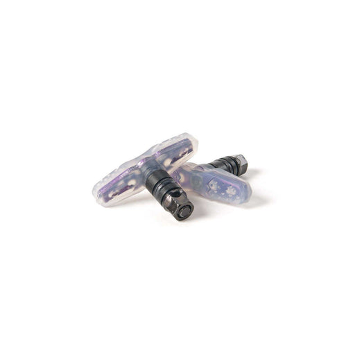 SALTPLUS PROPELLER BRAKE PADS with soft compound and clear purple color for rim brakes